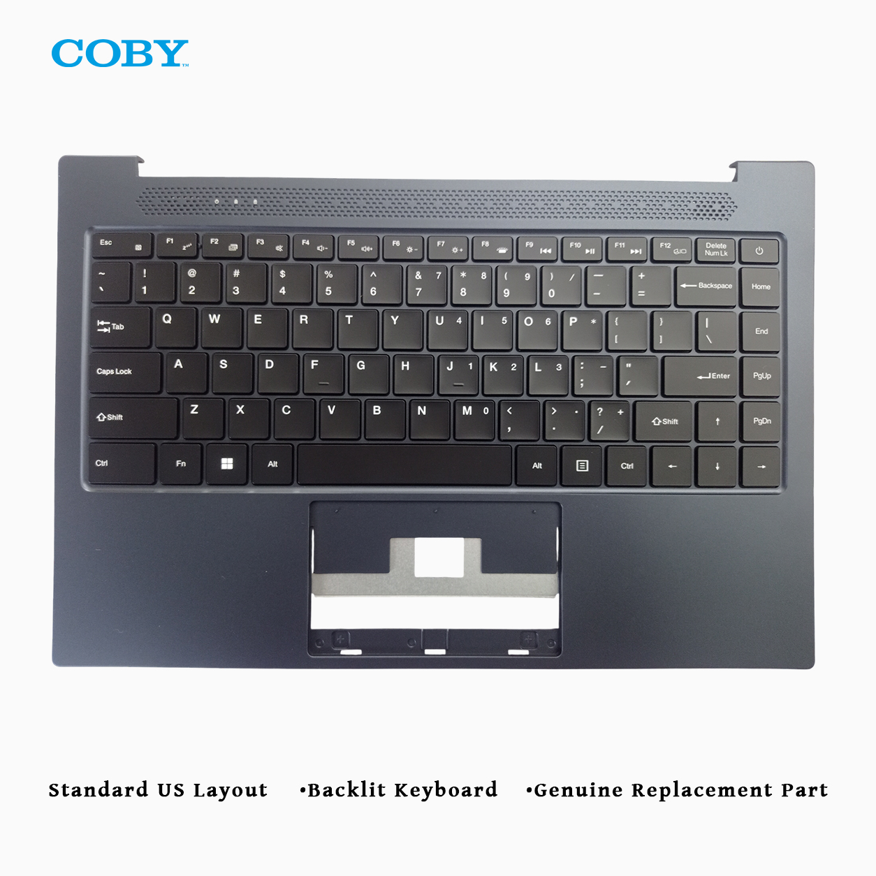 Laptop Keyboard for Coby NBPC2368 | US English Layout | With Top Frame 2 Coby NBPC2368 Laptop Keyboard with Top Frame - Genuine Replacement Part